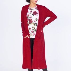 Red layering duster